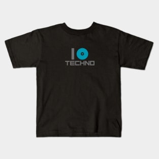 I Love Techno Kids T-Shirt